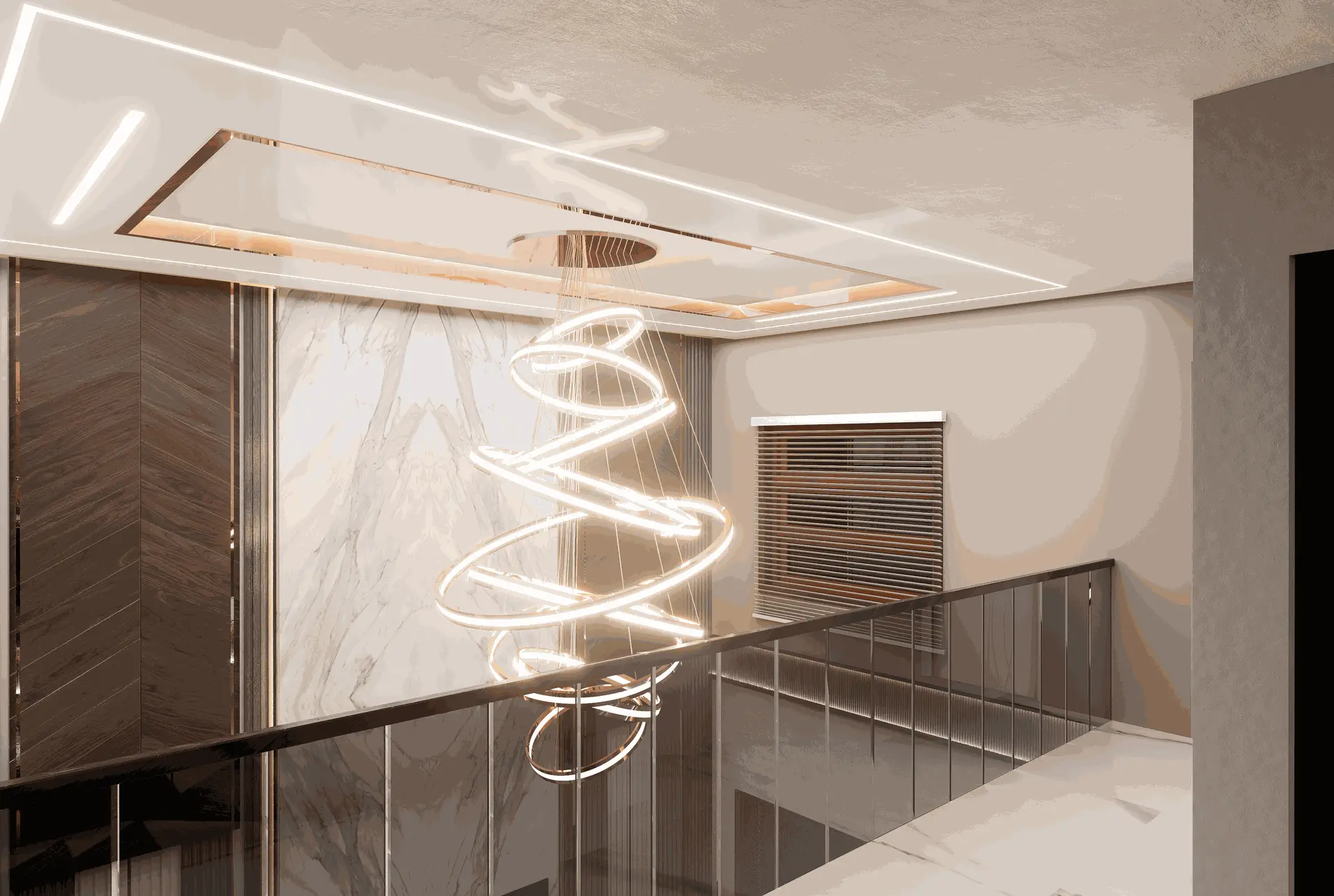 360 web interactive tour - living room panoramic view