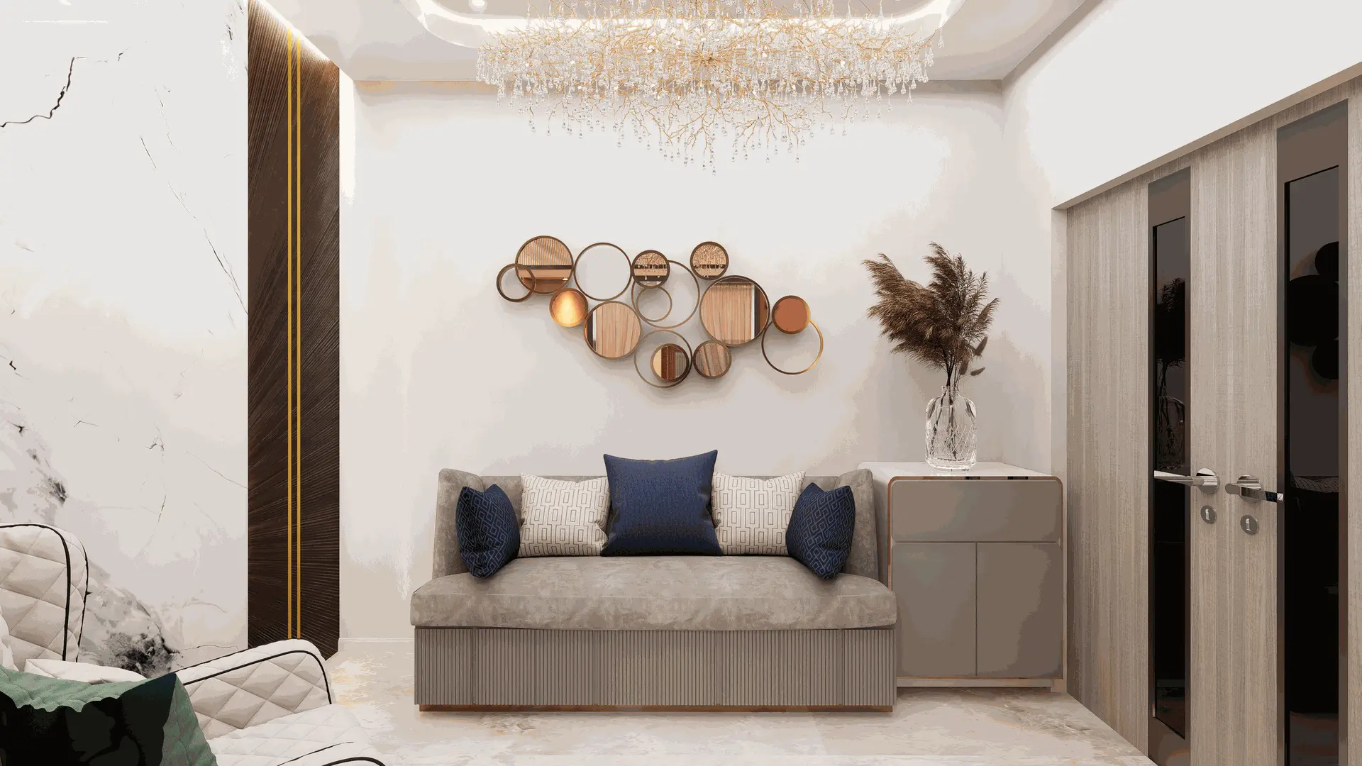 360 web interactive tour - dining table area visualization