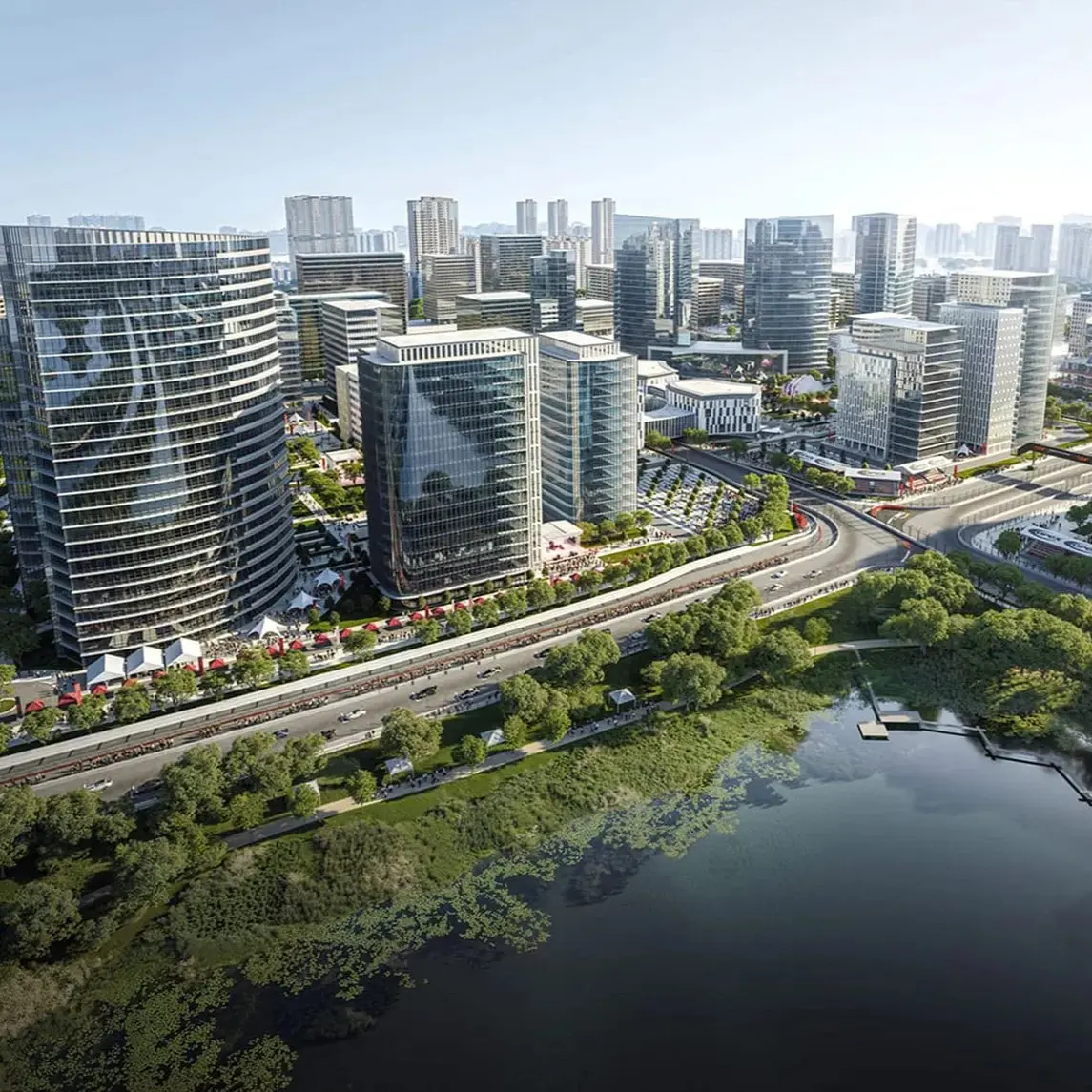 Township visualization masterplan - large scale residential development